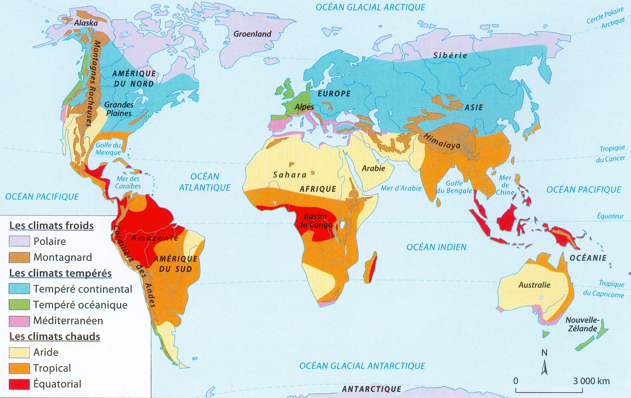 carte des climats