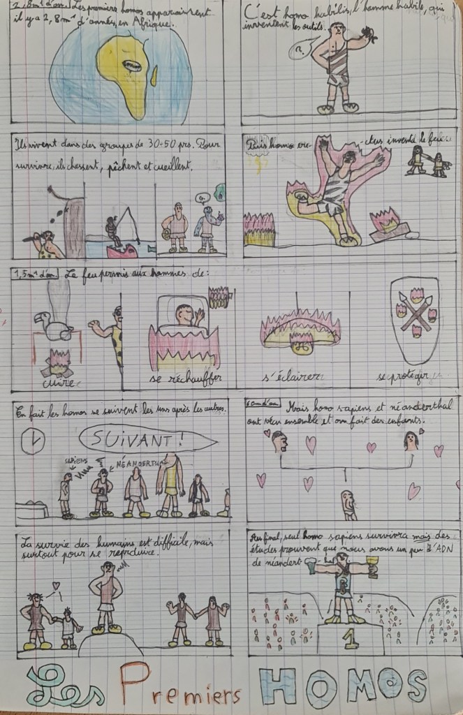 Production sur les premiers Homo