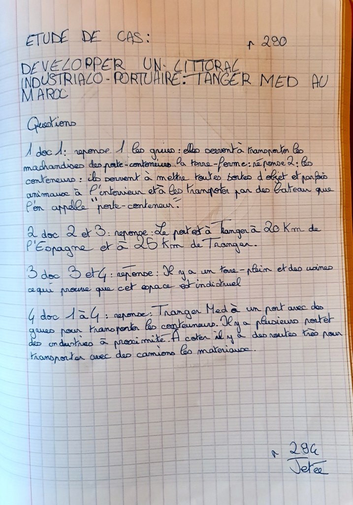 Production d’élève sur les littoraux